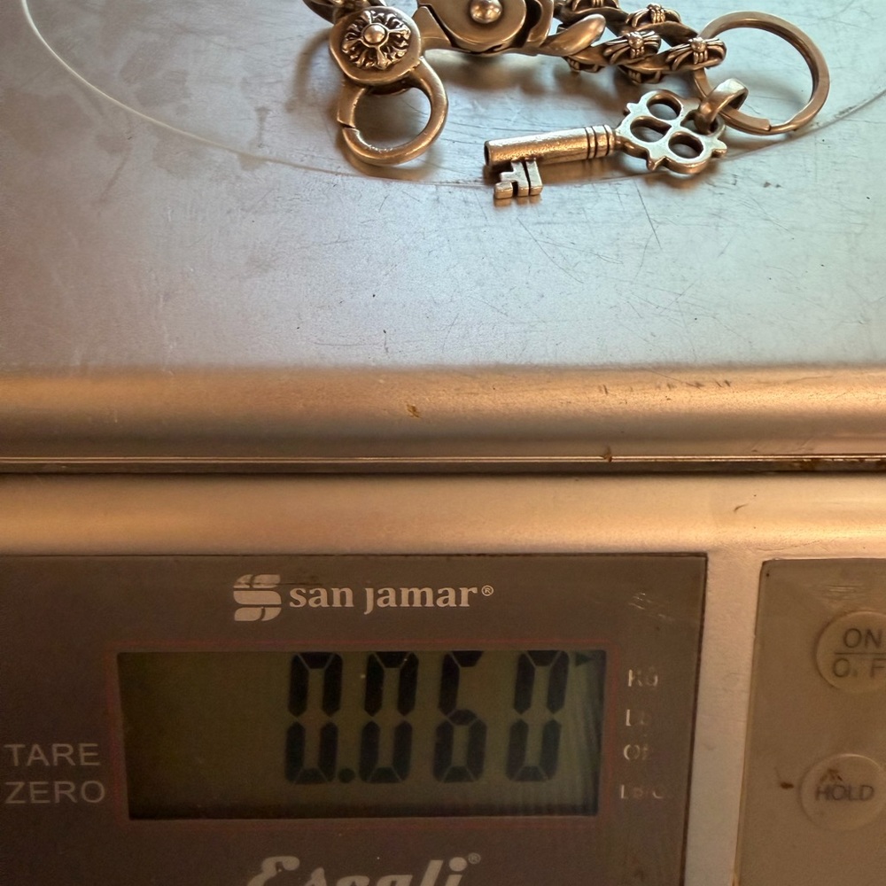 Sterling silver Key and Chain Clasps - Picture 3 of 5